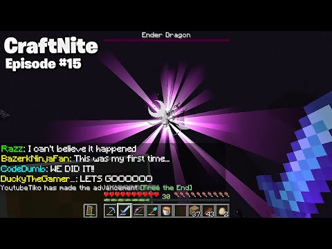CraftNite: Episode #15 - WE KILLED THE ENDER DRAGON! (ft. Randumb, Tiko, Kaz, Bazerk, Razz)