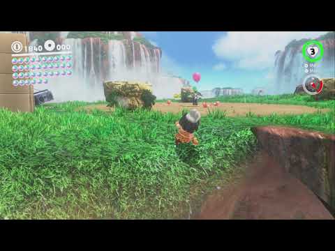 Super Mario Odyssey - Reino de las Cataratas - Kin Triga en la Catarata