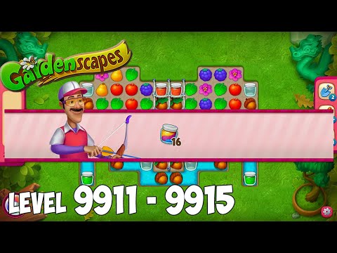 GardenScapes level 9911 9912 9913 9914 9915 🌱 Gameplay Walkthrough (Android, iOS) Playrix