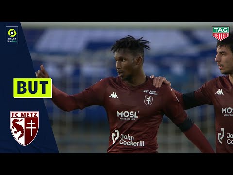 But Opa N'GUETTE (70' - FC METZ) RC STRASBOURG ALSACE - FC METZ (2-2) 20/21