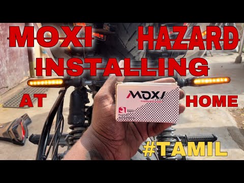 BEST  HAZARD FOR BIKE |MOXI|  INSTALLATION AT HOME DETAILED VIDEO | 220| #pulsar220 #tamil #moxi