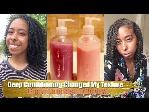 Deep Conditioning w/ Heat Changed My Texture (PICS!) + Function of Beauty Review Video
