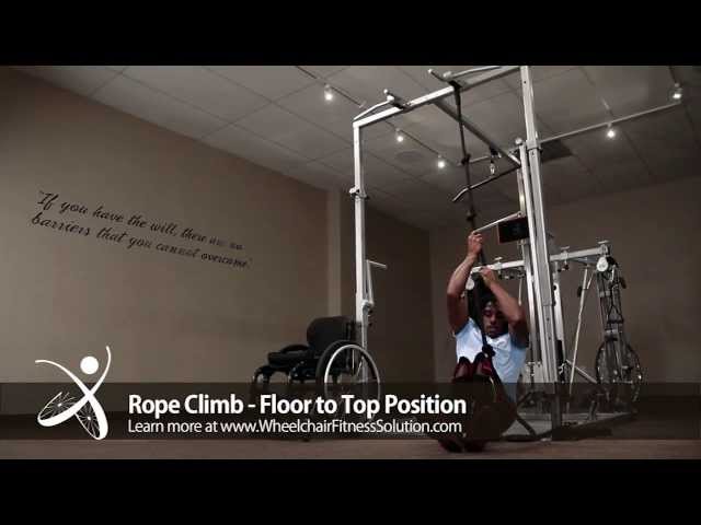Wheelchair Fitness Solution | Exercise: Rope Climb – Floor to Top Position (11 of 40)
