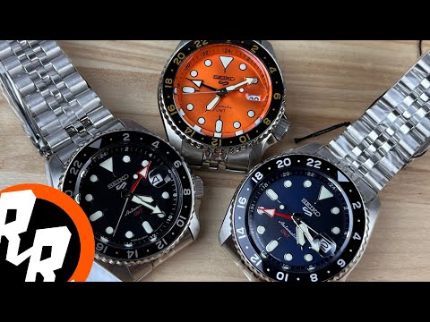 Unboxing New Seiko GMT “5kx” all 3