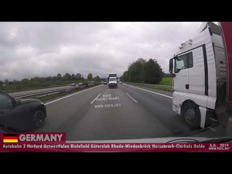 1149 GERMANY - Autobahn 2 Herford Ostwestfalen Bielefield Gütersloh Rheda-Wiedenbrück Oelde