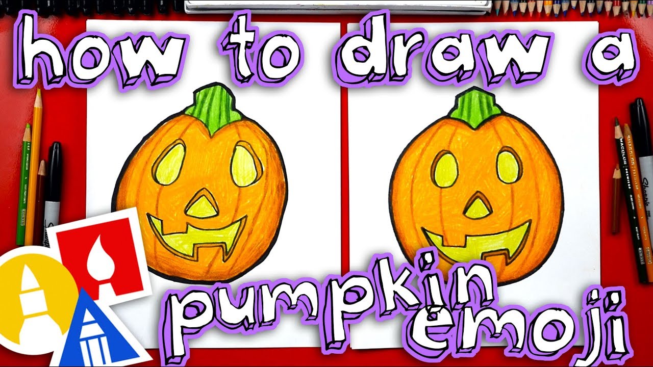 How To Draw The Pumpkin Emoji