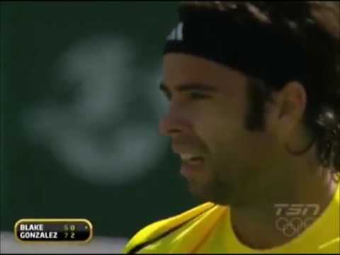 Gonzalez vs Blake Indian Wells 2009 Highlights