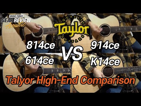 Taylor High End Comparison 914ce/K14ce/814ce/614ce (Almost No Talking)