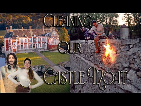 Cleaning Our 500 Year Old Castle Moat with FIRE