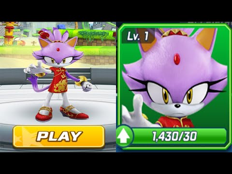 Sonic Forces - Use 5 Times My Level 1 Lunar Blaze - All 66 Characters Unlocked Android Gameplay