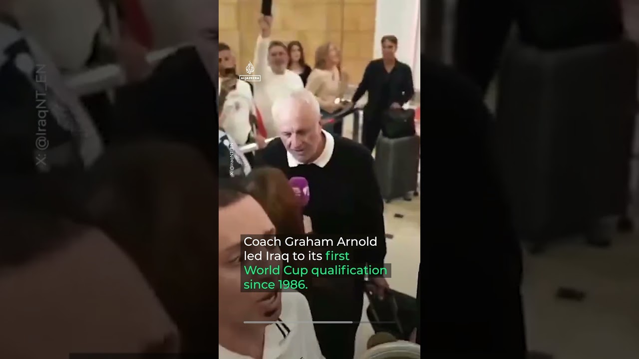 Video | Iraqis give rousing welcome to coach behind historic World Cup return