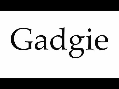 How to Pronounce Gadgie
