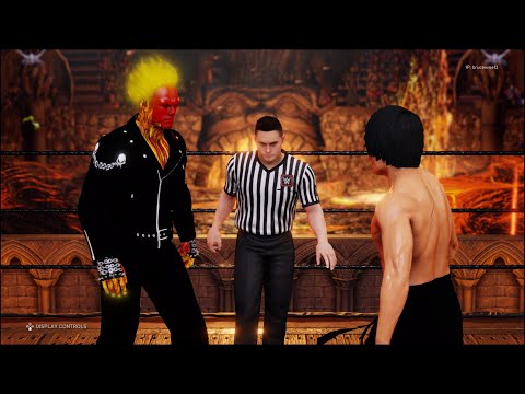 WWE 2K20 - Ghost Rider vs. Bruce Lee - Dragon Fights 🔥🐲