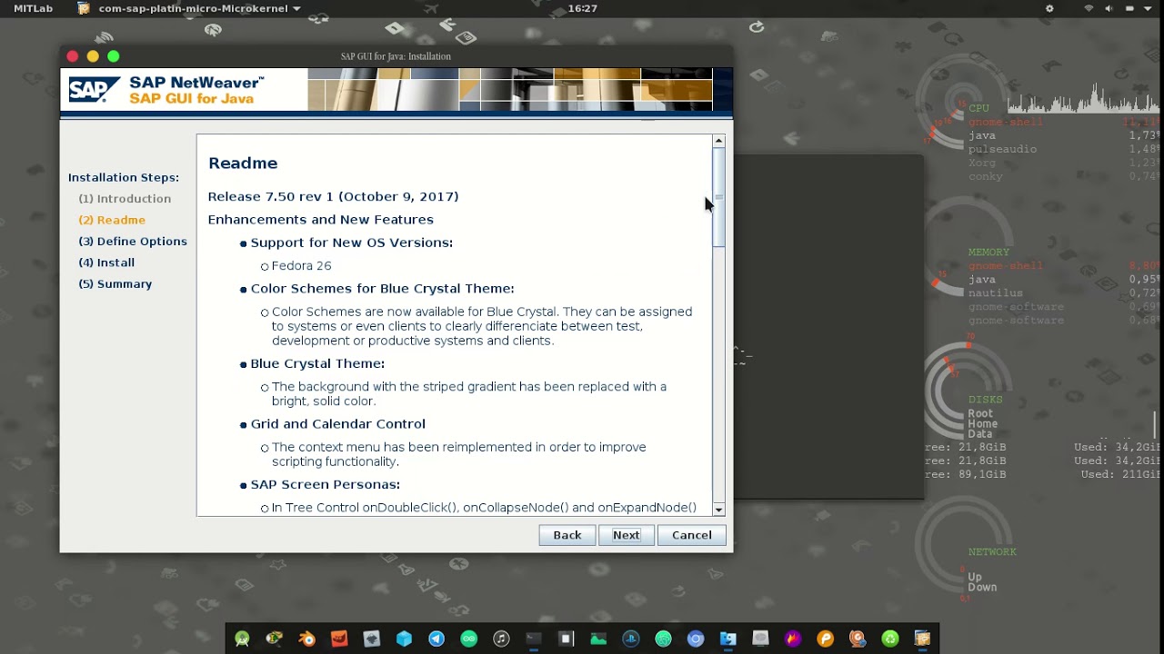 1. SAP / ABAP: Install SAP GUI 7.50 for Java di Linux