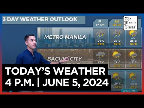 Today's Weather, 4 P.M. June 5, 2024