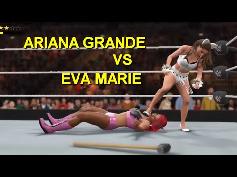 WWE 2K17 Ariana Grande vs Eva Marie