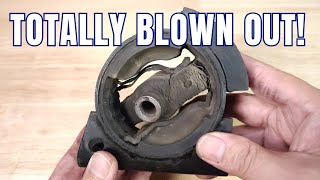 SYMPTOMS OF A BAD MOTOR MOUNT, WHAT A BAD MOTOR MOUNT LOOKS LIKE AND WHY YOU SHOULD REPLACE THEM NOW