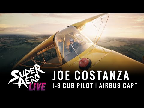 Joe Costanza takes INSANE J-3 photos and flies an AIRBUS - SuperAero LIVE #39