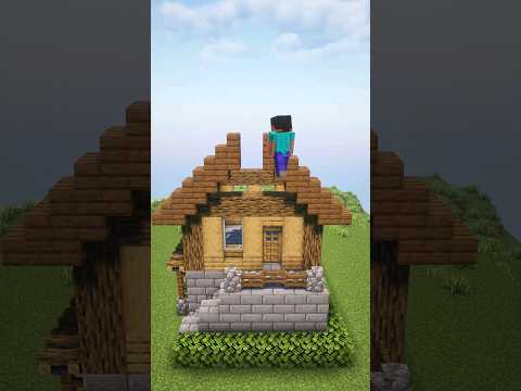 EPIC MINECRAFT SURVIVAL HOUSE BUILD!! #shorts #minecraft