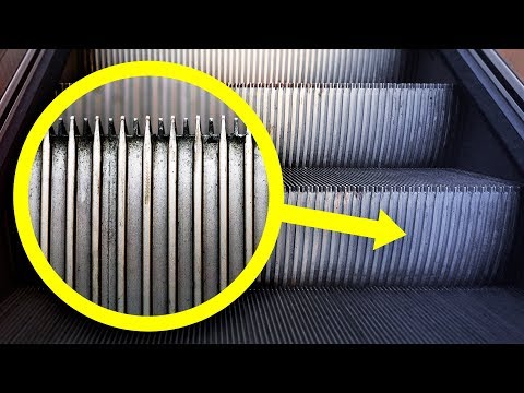 Der wahre Grund für die Rillen in der Rolltreppe