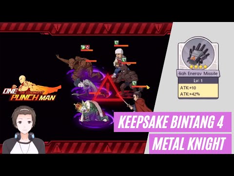 Cobain Keepsake Bintang 4 Metal Knight Ajah - One Punch Man The Strongest