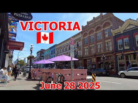 Downtown Victoria 4K Walking Tour - Life in VICTORIA BC CANADA on Saturday June 28 2025