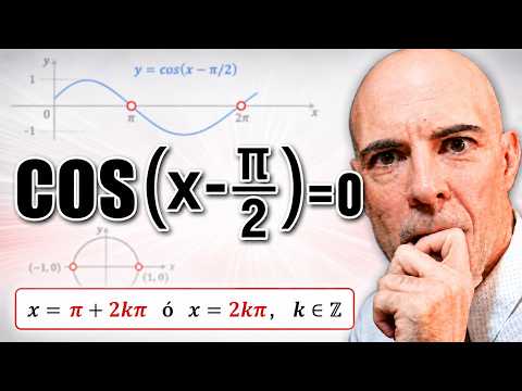 ECUACIÓN TRIGONOMÉTRICA CON LA FUNCIÓN COSENO. cos(x-π/2)=0