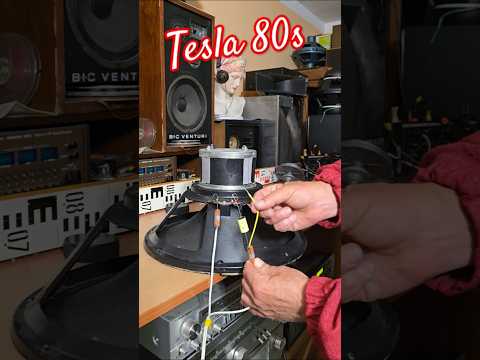 Vintage TESLA BASS SPEAKER and CAPACITOR - CROSSOVER FILTER DEMONSTRATION - How it works Audio Tips