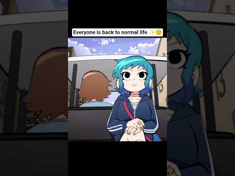Everyone is back to normal life ✨️😌- Scott pilgrim takes off #scottpilgrimtakesoff #anime #shorts