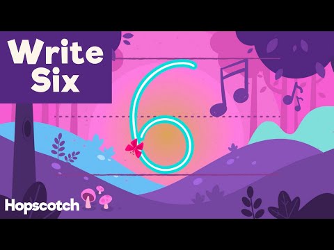 Write 6 (Six) - Number Formation Song