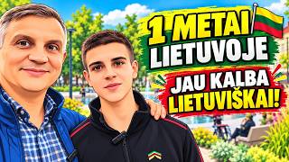 METAI LIETUVOJE -- JAU KALBA LIETUVIŠKAI! Первый год в Литве уже говорит на литовском#lietuva