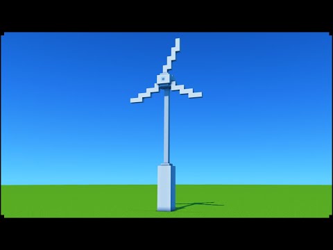 How To Make a Wind Turbine In Minecraft | City Tutorial