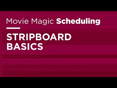 Movie Magic Scheduling - Stripboard Basics