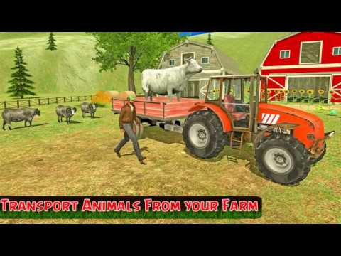 Farm Animals Tractor Driving Video