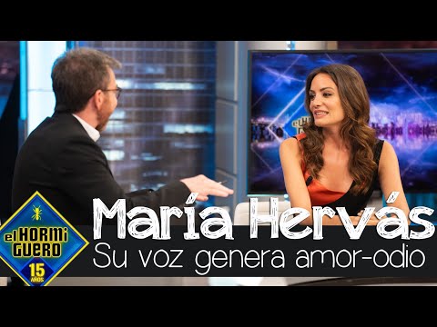 María Hervás cuenta que su voz genera una relación amor-odio entre el público - El Hormiguero