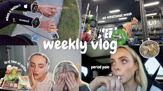 weekly vlog | emotional chaos | garmin vs apple watch | period pain | early bird? conagh kathleen