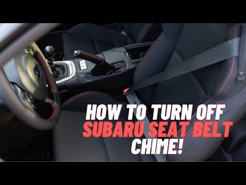 How to Disable Subaru Seat Belt Chime.