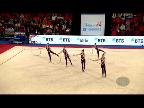 Estonia (EST) - 2019 Rhythmic Junior Worlds, Moscow (RUS) - Qualifications 5 Hoops