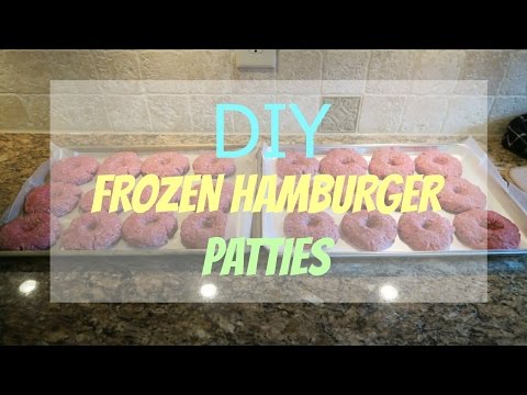 Bulk Freezer Meal: DIY homemade hamburger patties