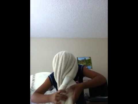 How to wrap your hair with towel :)