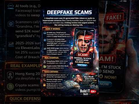 Deepfake Scam Exposed in 20s 😱 #aithreats #cybersecurity #shorts