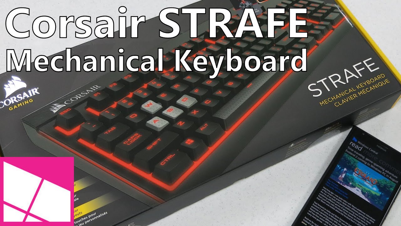 Corsair Strafe Mechanical Keyboard review - YouTube