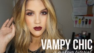 Vampy Chic Makeup Tutorial | Dark Eyes & Lip