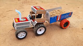 How to make a Mini Matchbox Tractor with Trolley a
