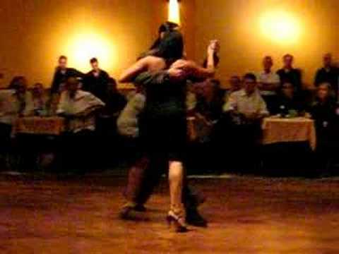  Andres Laza Moreno  and  Samantha Dispari  are  dancing  to  the  tango  "  Mandria  "