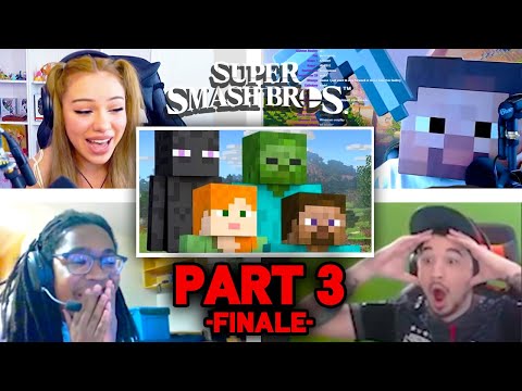 All Reactions to Minecraft Steve Reveal Trailer [PART 3 - FINALE] - Super Smash Bros. Ultimate