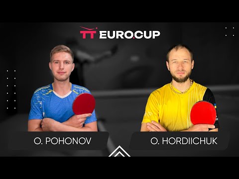 18:00 Oleksandr Pohonov - Oleksandr Hordiichuk 12.07.2024 TT Euro.Cup Ukraine Master. TABLE 3