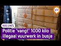 Politie 'vangt' duizend kilo illegaal vuurwerk in busje op A12