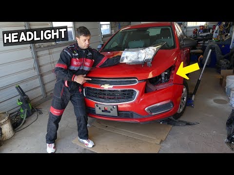 CHEVROLET CRUZE HEADLIGHT REMOVAL REPLACEMENT. CHEVY CRUZE