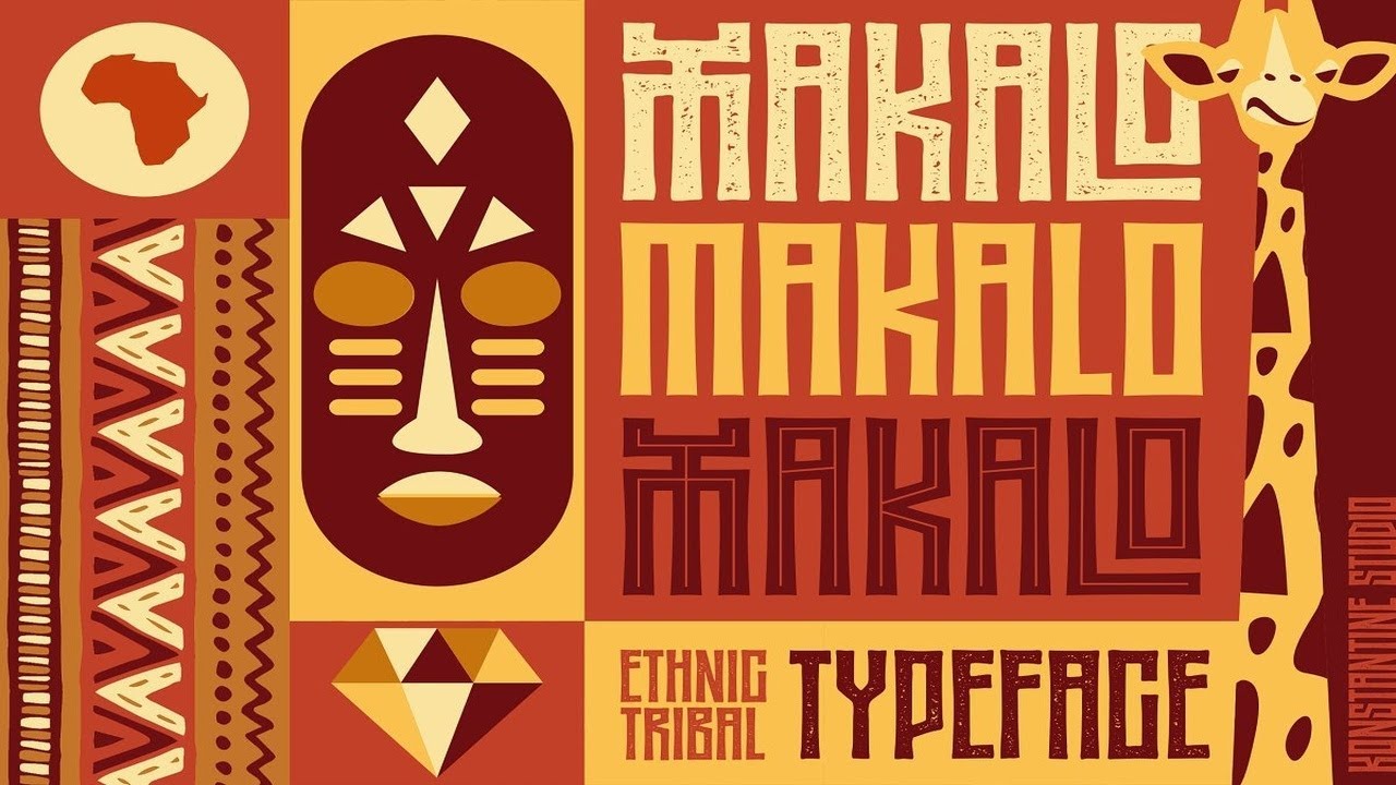 MAKALO   Ethnic Tribal Fonts Font Free Download